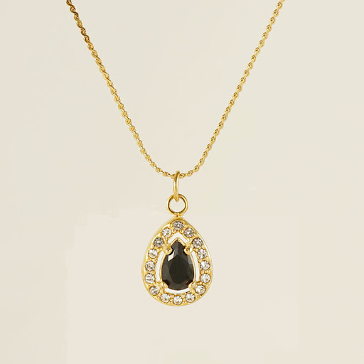 Title 8, Womens Water Drop Zircon 18K Stainless Steel P...