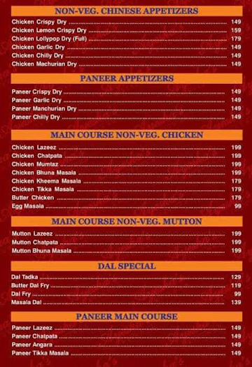 New Heros Restaurant menu 