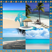 Beach Photo Collage  Icon