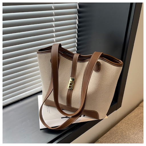 Title 8, Large Capacity Womens Tote Bag Retro Style Spa...