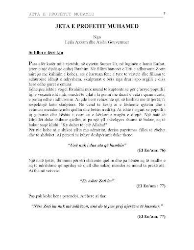 Jeta e profetit Muhamed