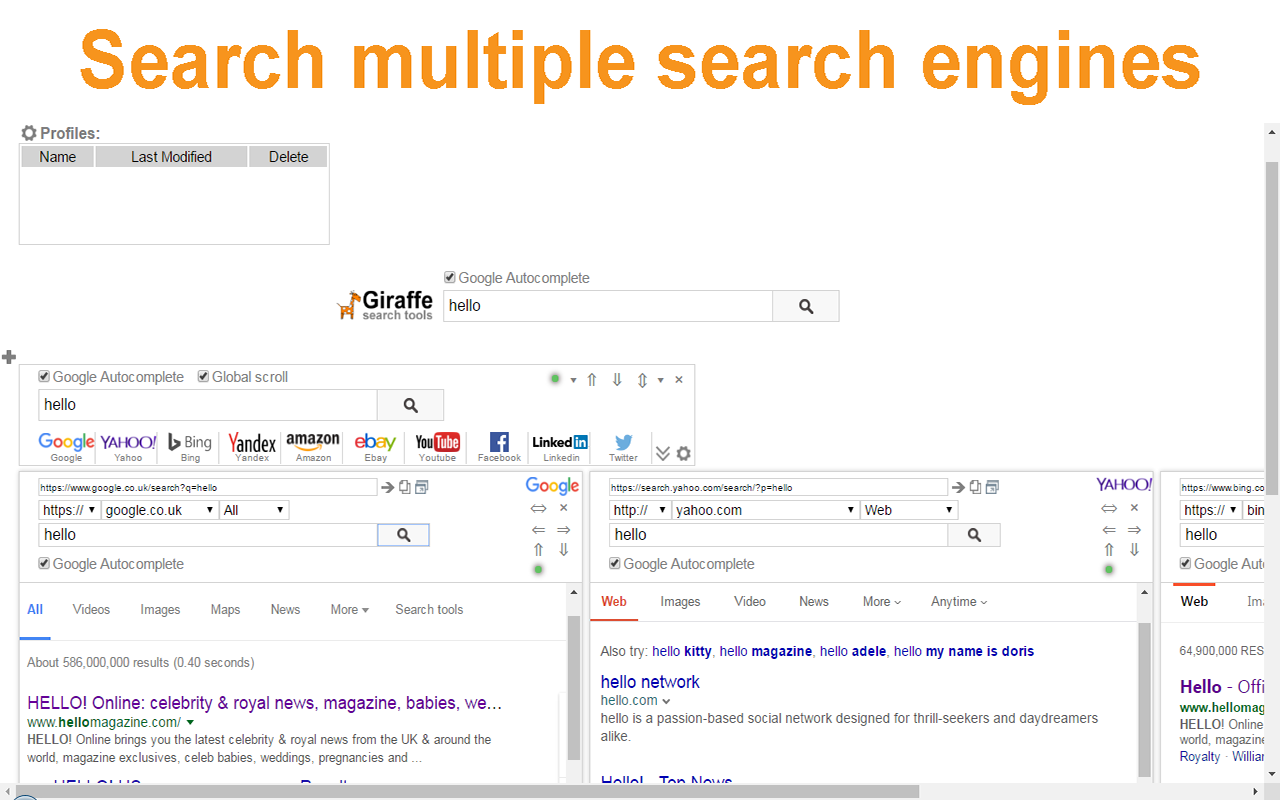 Giraffe Search Tools Preview image 3