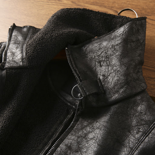 Title 25, Mens fur integrated lapel jacket, perfect for ...