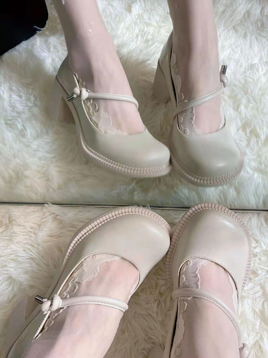 Title 4, Womens Retro French Mary Jane High Heels Timel...