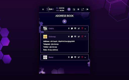 XIDAR Wallet for RadixDLT
