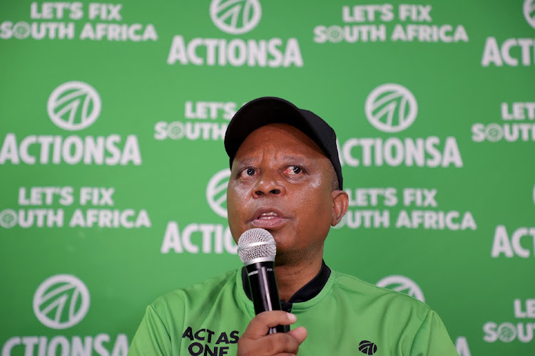 ActionSA's Herman Mashaba. Picture: SANDILE NDLOVU