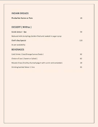 Jadaaw Dinning Hall menu 3