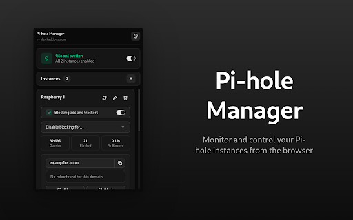 Pi-hole Manager screenshot 1