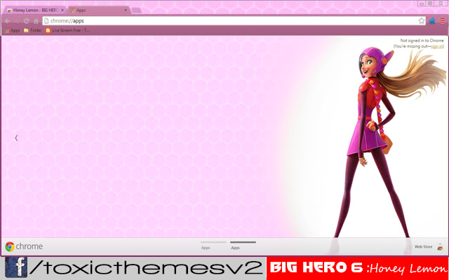 Honey Lemon hero suit- BIG HERO 6 chrome extension