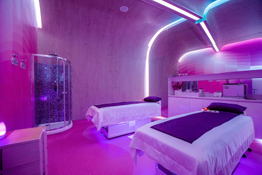 Inside one of the restorative spa cabins at Temptation Cancun Resort. 