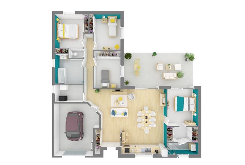  Vente Terrain + Maison - Terrain : 700m² - Maison : 125m² à Quincampoix (76230) 