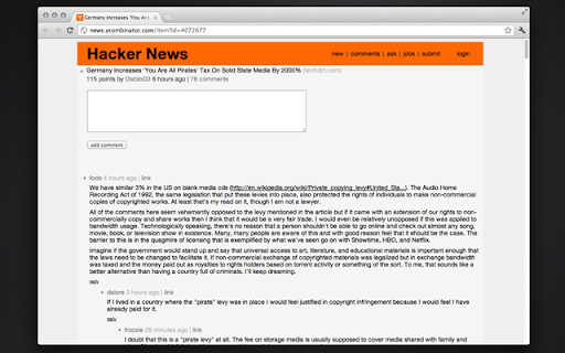 Hacker News Restyled