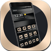 Black Business Gold Theme  Icon