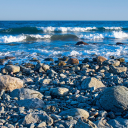 Sea rock beach