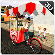 Popcorn Hawker 3D Simulator  Icon