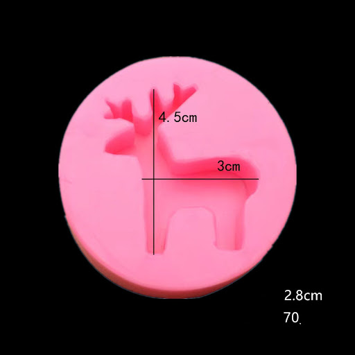 Title 1, Christmas Little Elk Silicone Mold Diy Cake Fo...