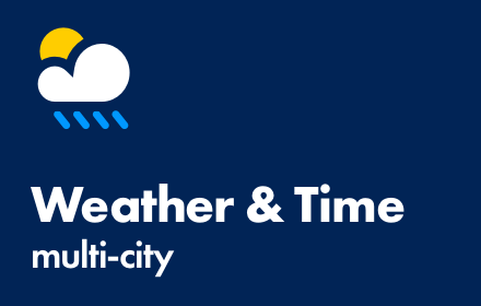 Weather & Time (multi-city) Preview image 0