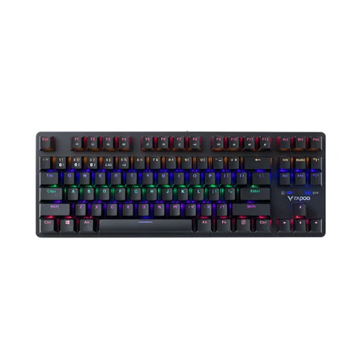 Bàn phím cơ không dây Rapoo V500 Pro Multimode TKL 87 màu đen Blue Switch