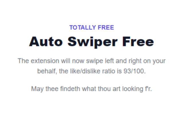 Auto Swiper Free chrome extension