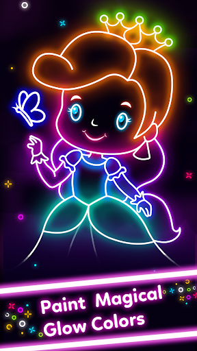 Screenshot Kids Doodle Glow Coloring Game