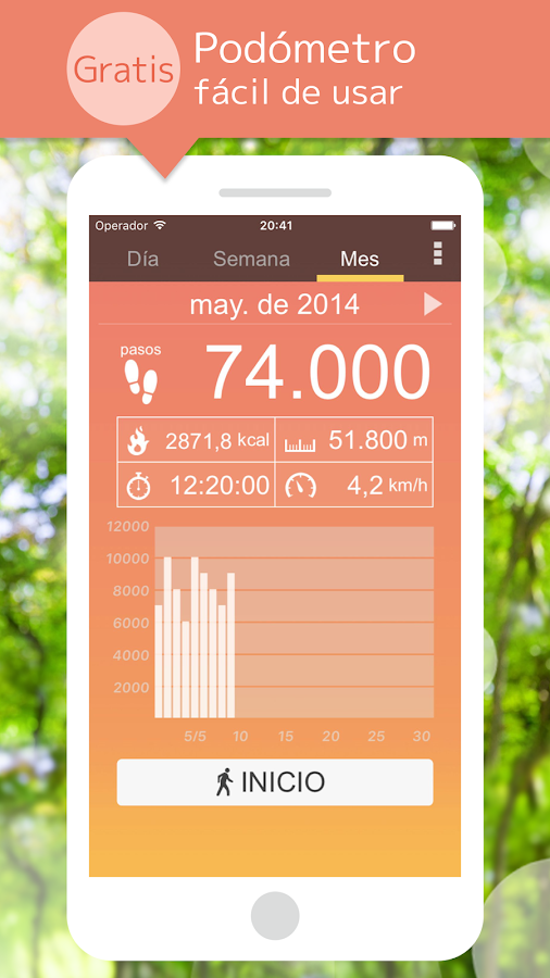   Podómetro: captura de pantalla 
