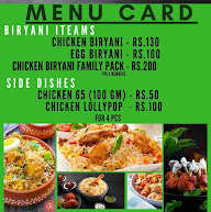 Parveen Biriyani Center menu 1