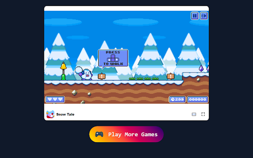 Snow Tale Game - Join the penguin hero on a winter adventure!