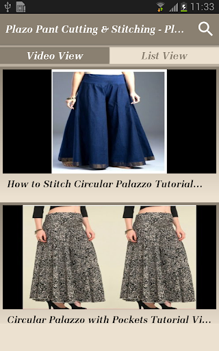 Plazo Pant Cutting  Stitching - Plazzo Designs