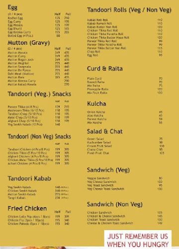 Royal Food Corner menu 