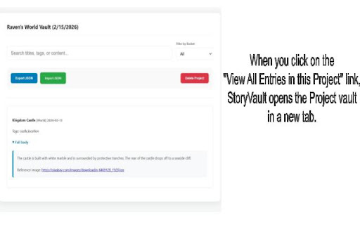 StoryVault - Searchable Vault For Writers screenshot 3