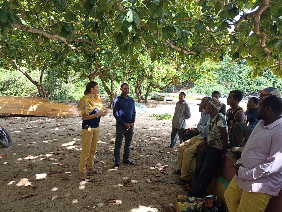 Présentation du projet PAREO aux pêcheurs du village de Miremani, Mohéli@PAREO-IRD/DIDEM-PNM