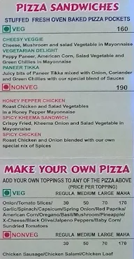 Mentor Pizza menu 1