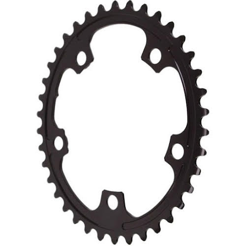 Absolute Black 38t Premium Oval Road 2x Chainring, 5x110BCD