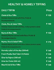 Ohh Daily - Healthy & Homely Tiffins menu 2