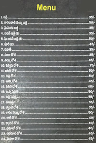 Vara Lakshmi Tiffins menu 1