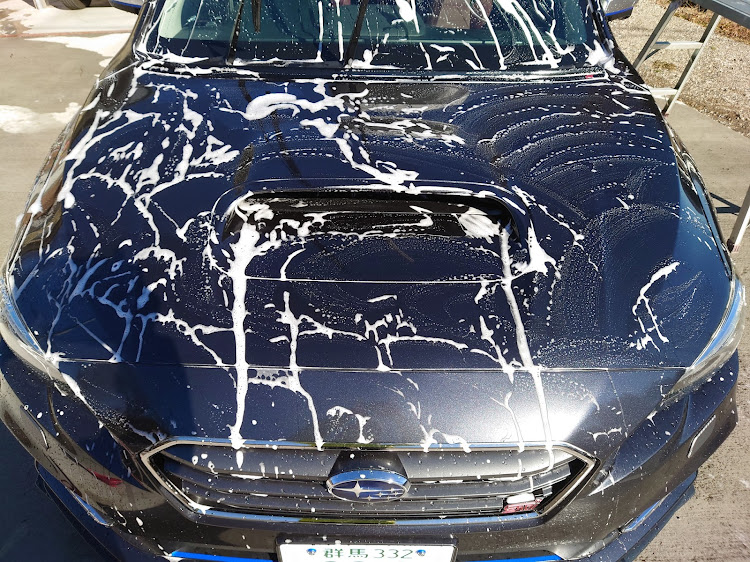 レヴォーグの洗車・真冬の洗車・色々凍結しちゃうに関するカスタム事例の投稿画像5枚目