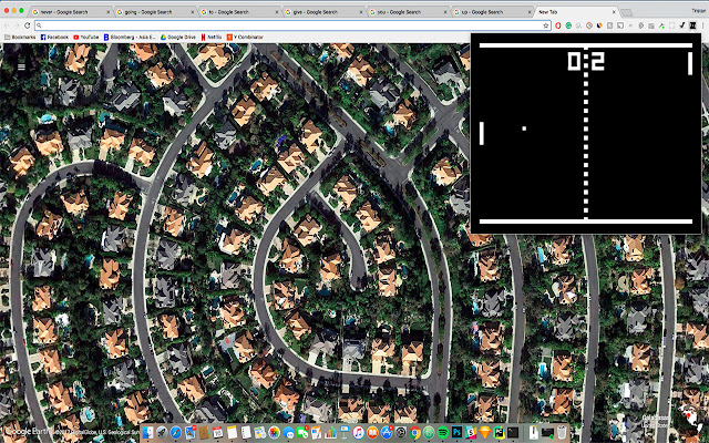 Pong chrome extension