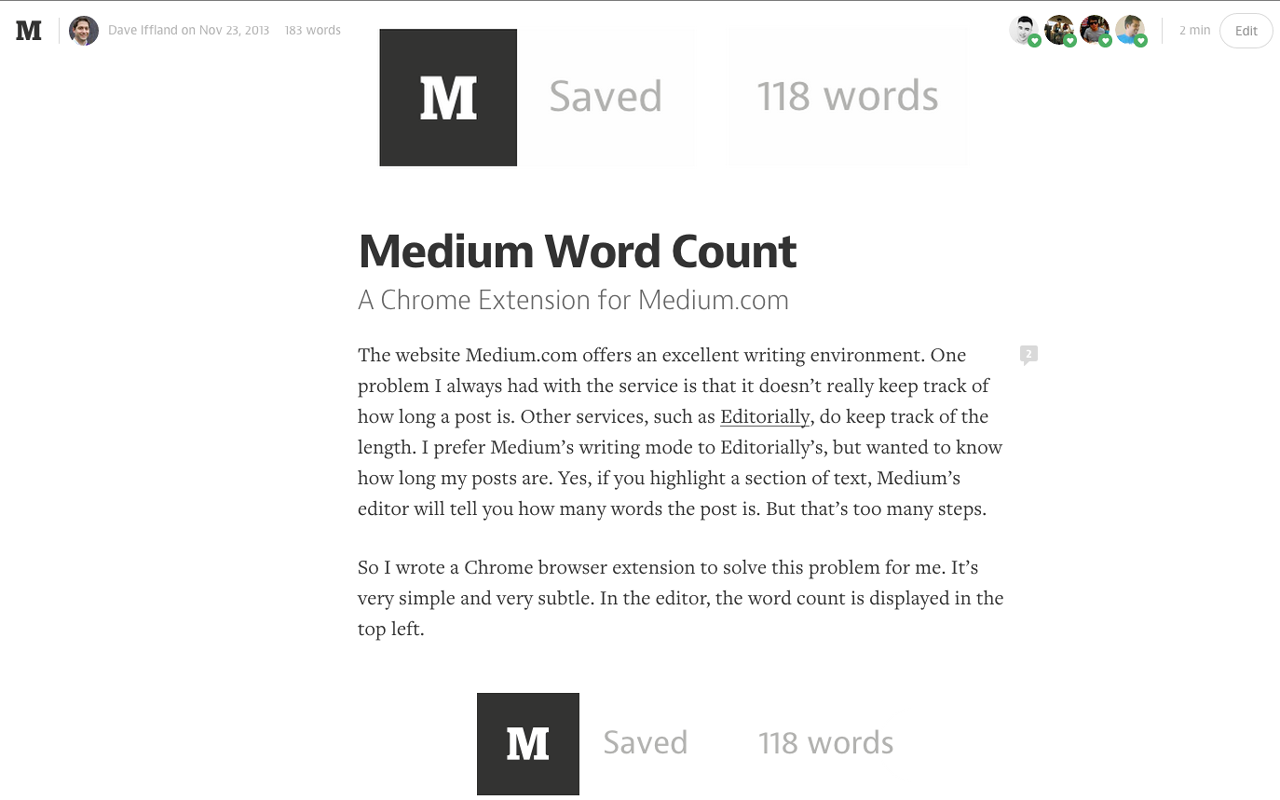 Medium Word Count Preview image 0