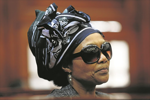 Thandi Maqubela sits in the dock before court starts. Picture: SHELLEY CHRISTIANS/THE TIMES