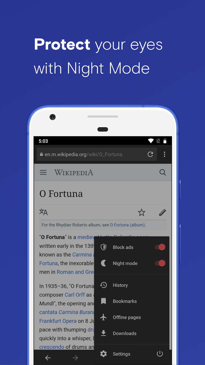 Скриншот Браузер Opera beta