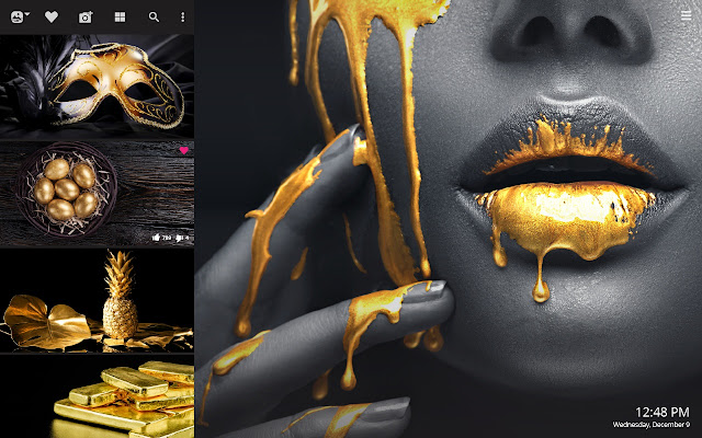 Black Gold Hd Wallpapers New Tab Theme