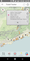 Travel Tracker - GPS tracker Screenshot