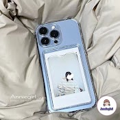 Ốp Điện Thoại Tpu Mềm Siêu Mỏng Chống Sốc Có Ngăn Đựng Thẻ Và Giá Đỡ Cho Iphone 14 13 12 Pro 11Pro Max Xr Xs Max 8 7Plus