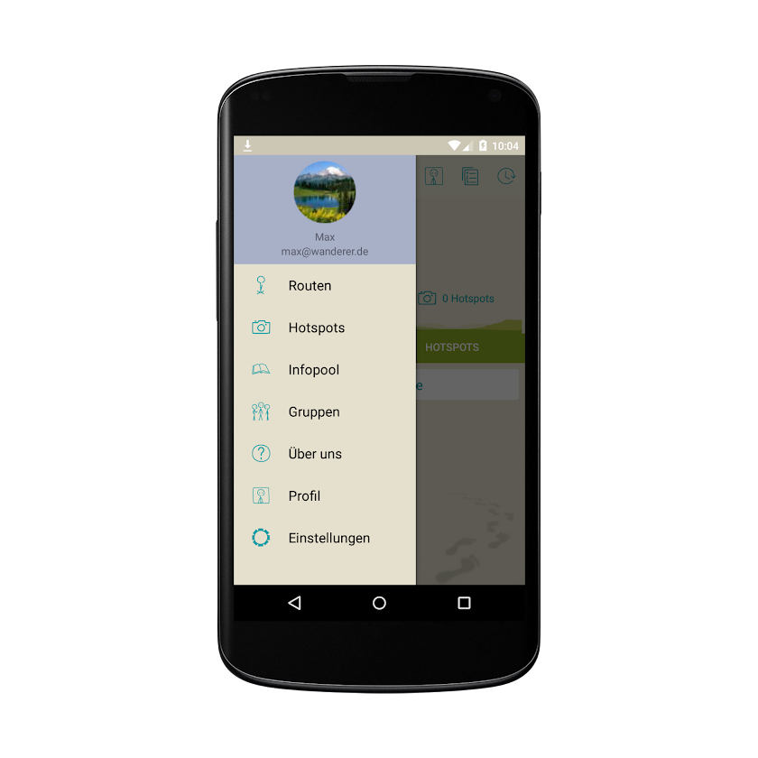 Wander-Erlebnis-App Screen 3