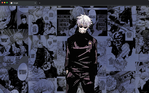 Satoru Gojo Manga Live Wallpaper - Jujutsu Kaisen New Tab