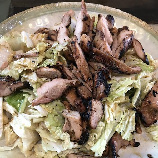 Gluten free Teriyaki Grilled chicken salad.