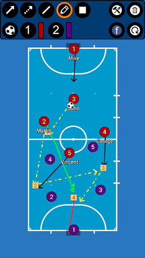 五人制足球战术板