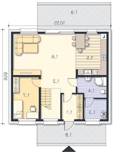 Moss DCP324 - Rzut parteru