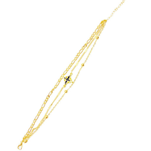 Title 5, Simple Multi-layer Oil Dripping Cross Girls Br...