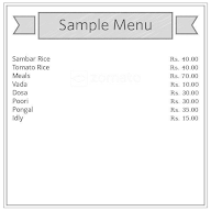 Sri Krishna Bhavan menu 1